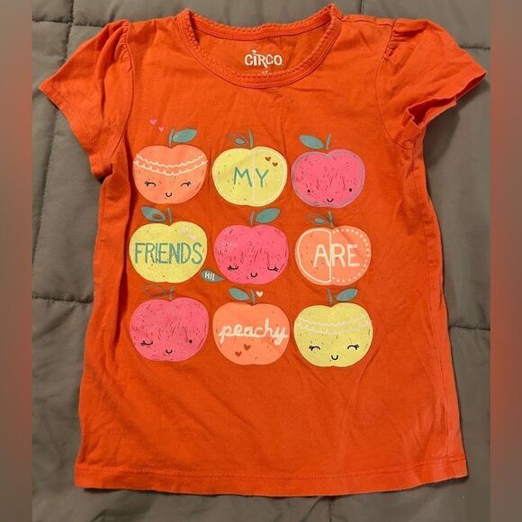 5t girls apple tshirt - Picture 1 of 1